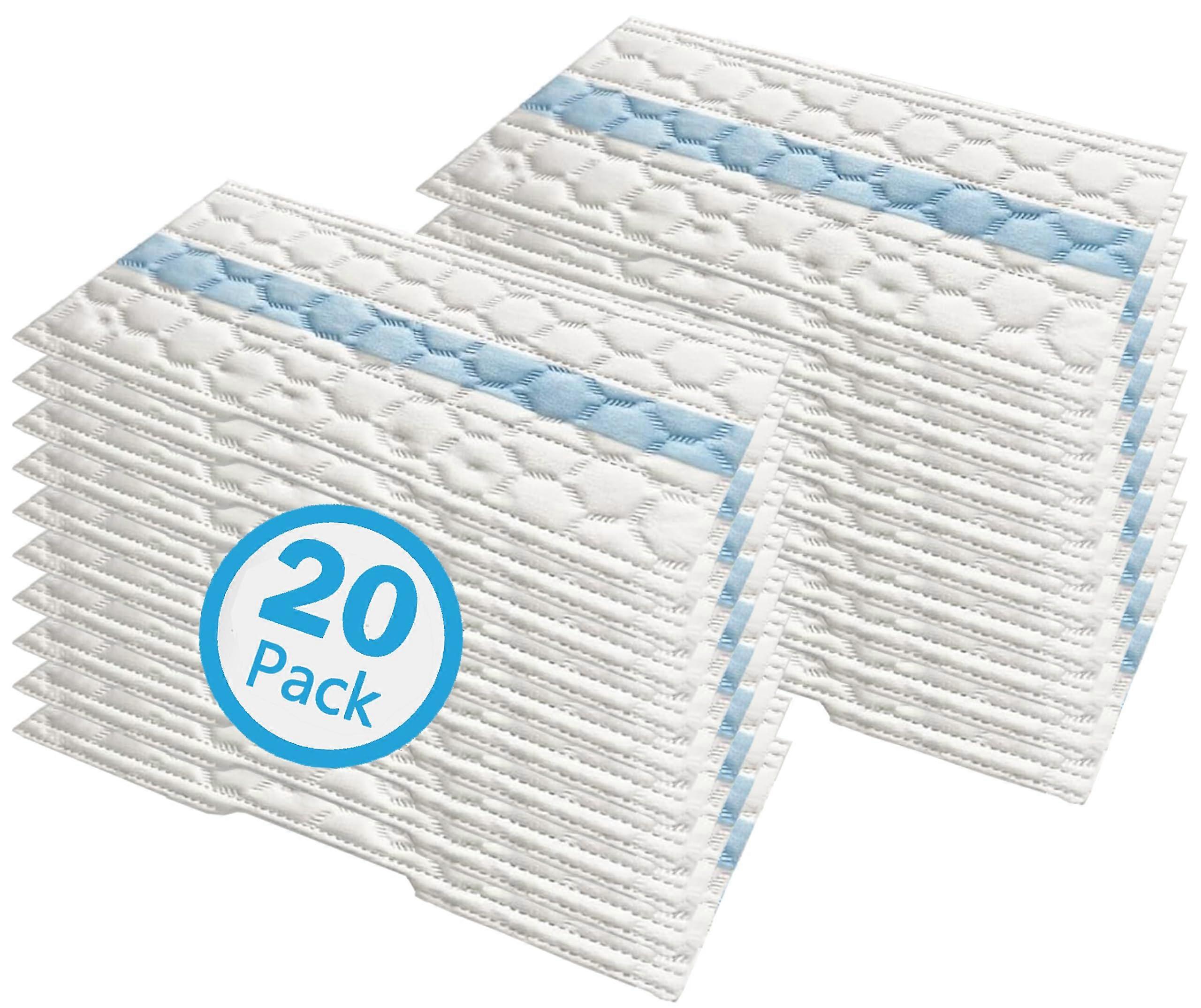 20 Pack Replacement Pads for Shark VACMOP Pro VM250 VM251 VM252, Super Absorbent, All Floor Use