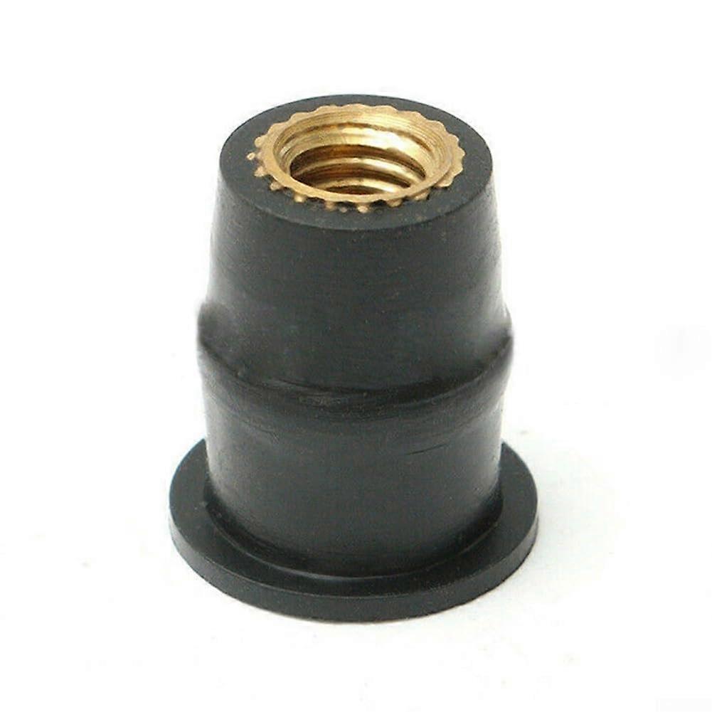 M5 Rubber Well Nuts Motorcycle Windscreen Bolts Screws Kit with Secure Brass Thread Insert