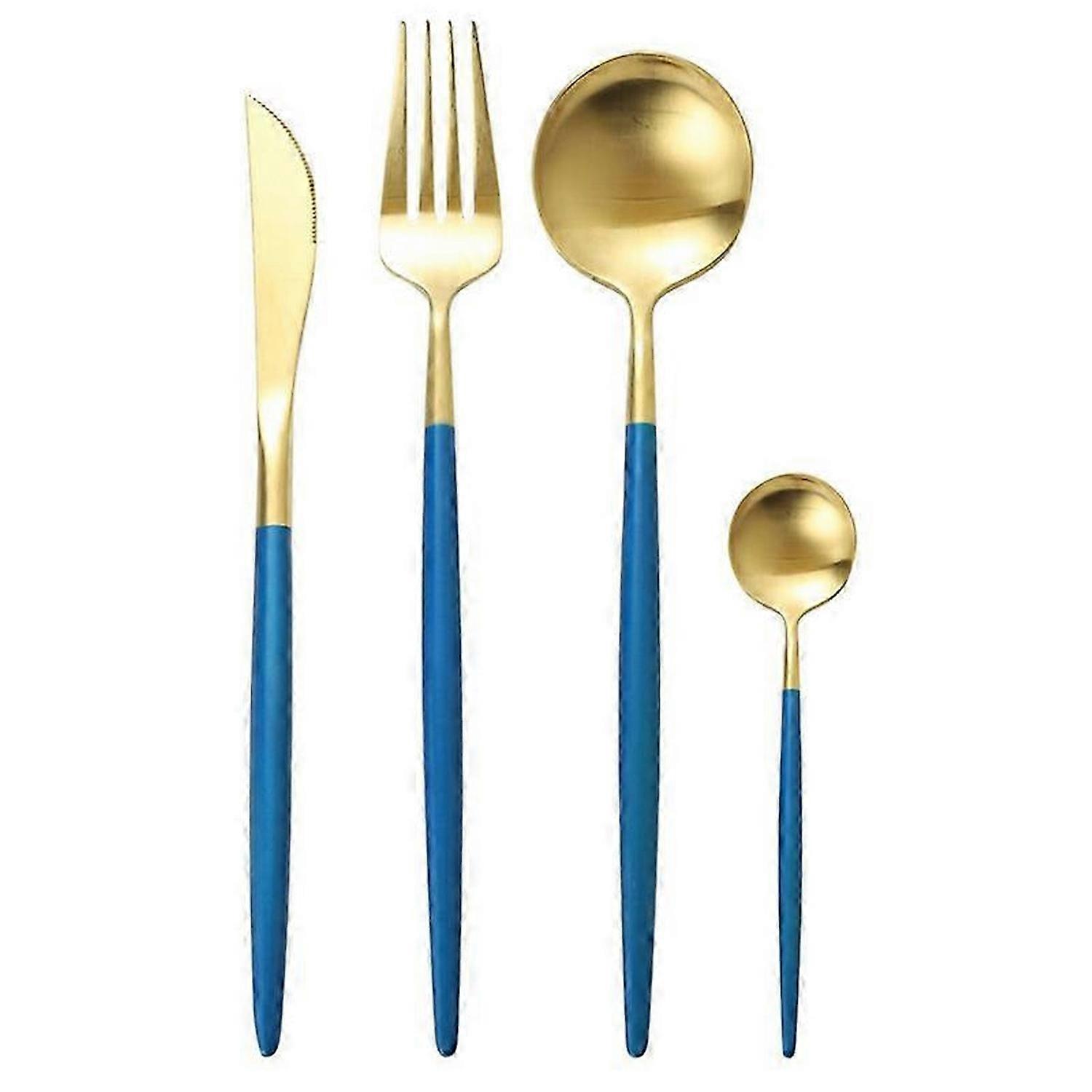 Stainless Steel Flatware Set Including Fork Spoons Knives Tableware Home Bar