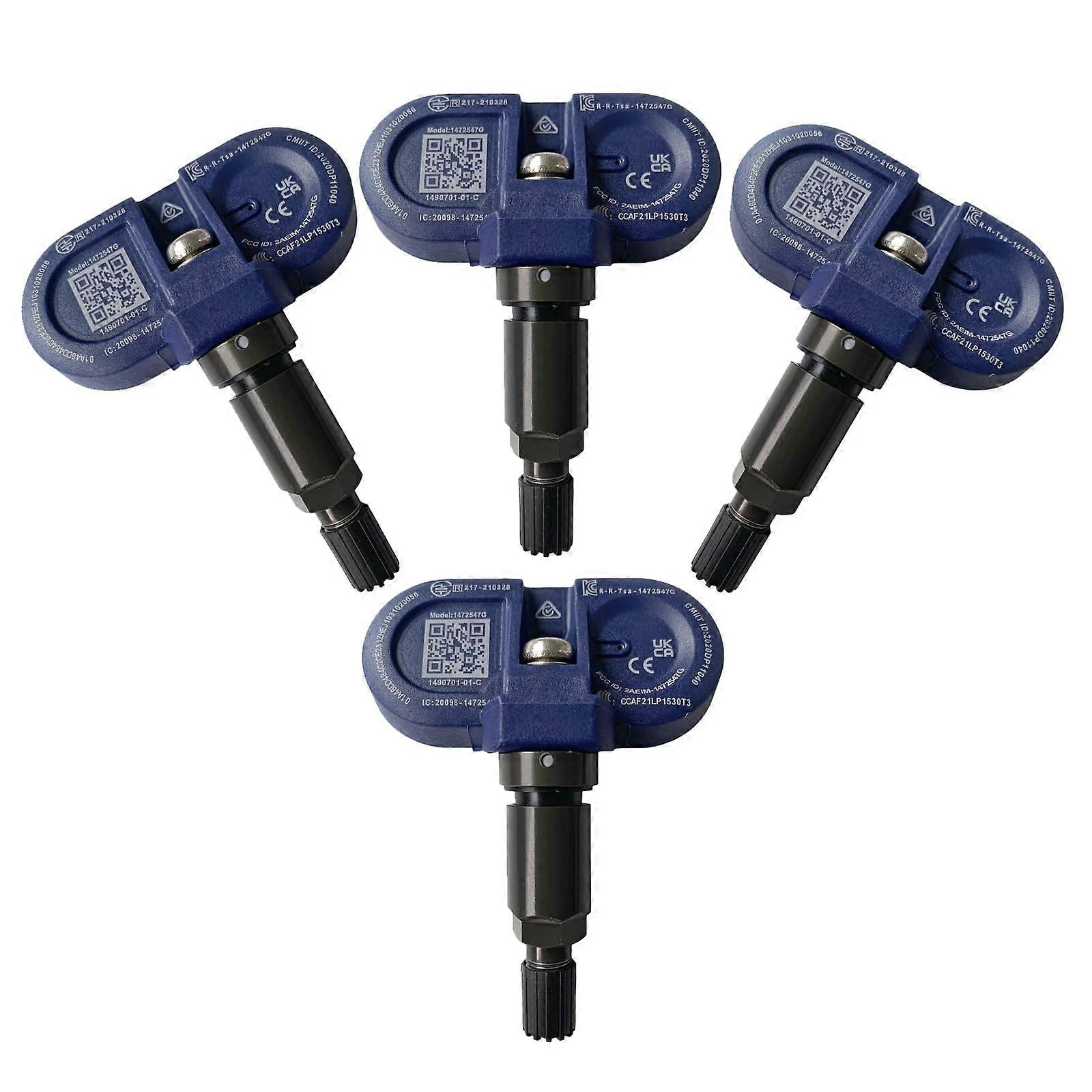 Bluetooth TPMS Sensor 4 Pack for 20202023 Tesla S 3 X Y OEM Direct Fit Preprogrammed