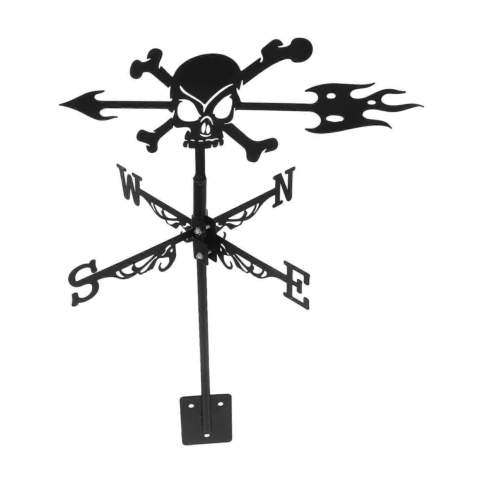 Decorative Weathervane for Yard Use Black Metal Wind Vane
