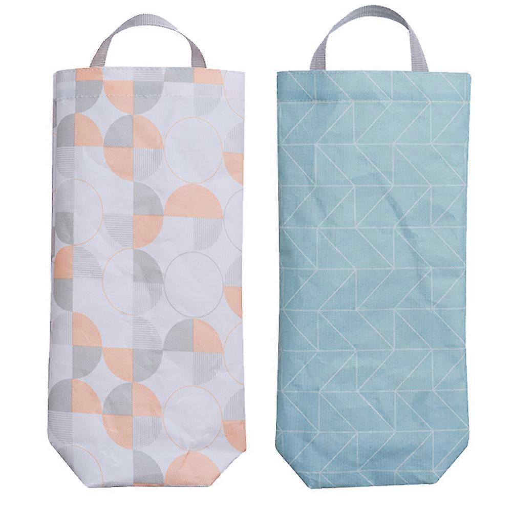 Garbage Storage Holder Oxford Cloth Pouches Rectangular 37X17X7CM Environment Protection 2Pcs