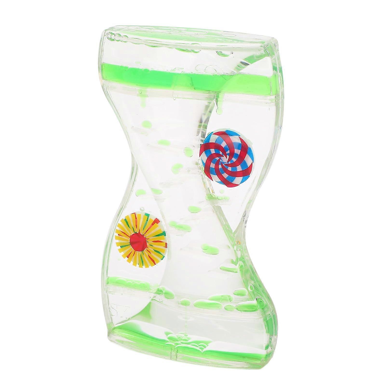 Windmill Style Liquid Motion Timer with Mesmerizing Bubbles for Desk Relaxation and Focus