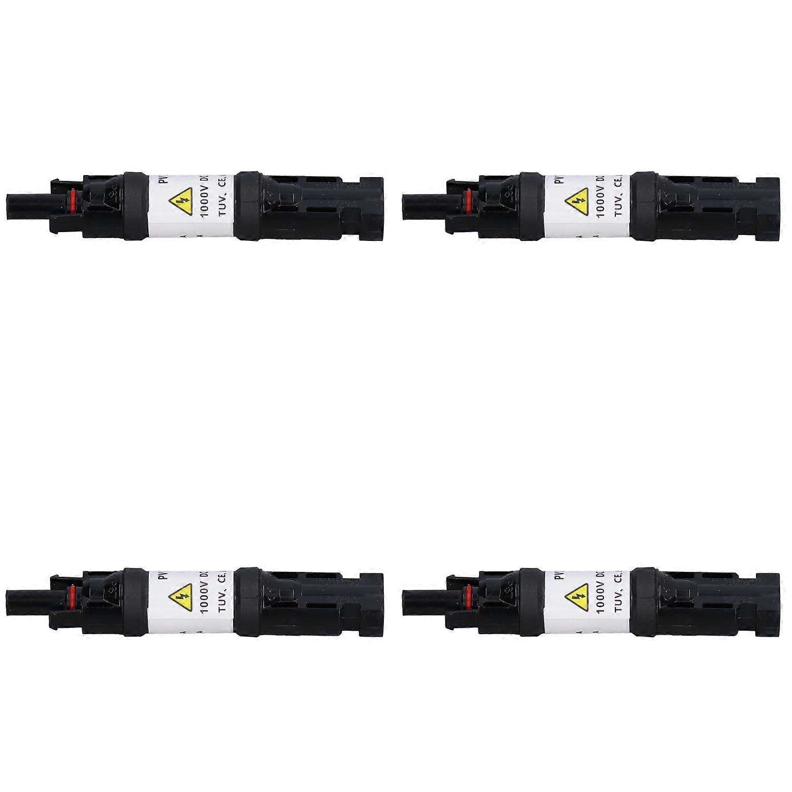 4pcs 1000V IP67 Solar Panel Connector Set with Inline Diode for Reverse Current Protection
