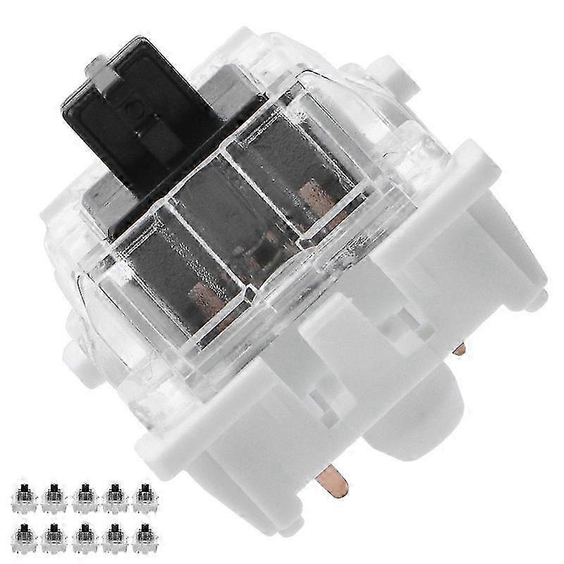 10 PCs Plate Mounted Switch Replacement Black Mechanical Switch Keyboard