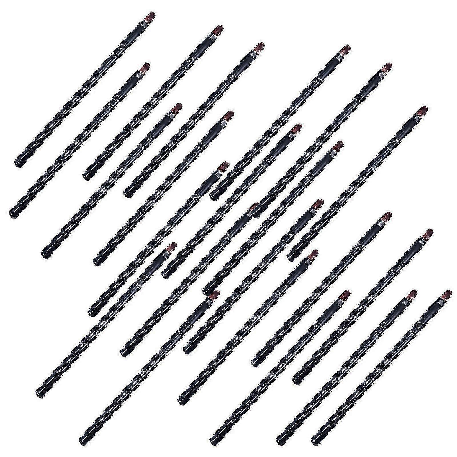 Black Plastic Lip Brush Applicator for Makeup Use Multi-Function 50Pcs