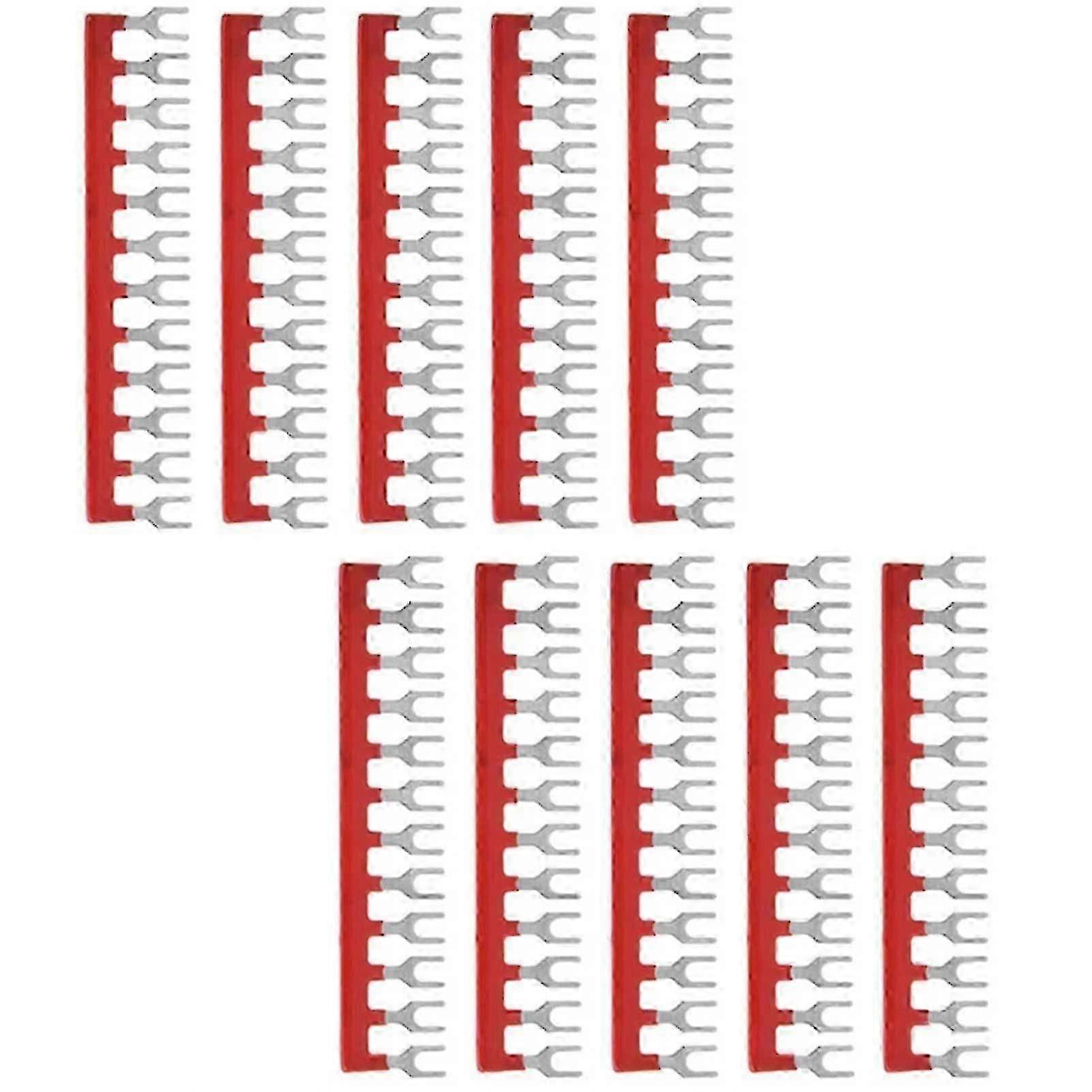 terminal block fork type 12 positions 10pcs Compatible with factory workshop