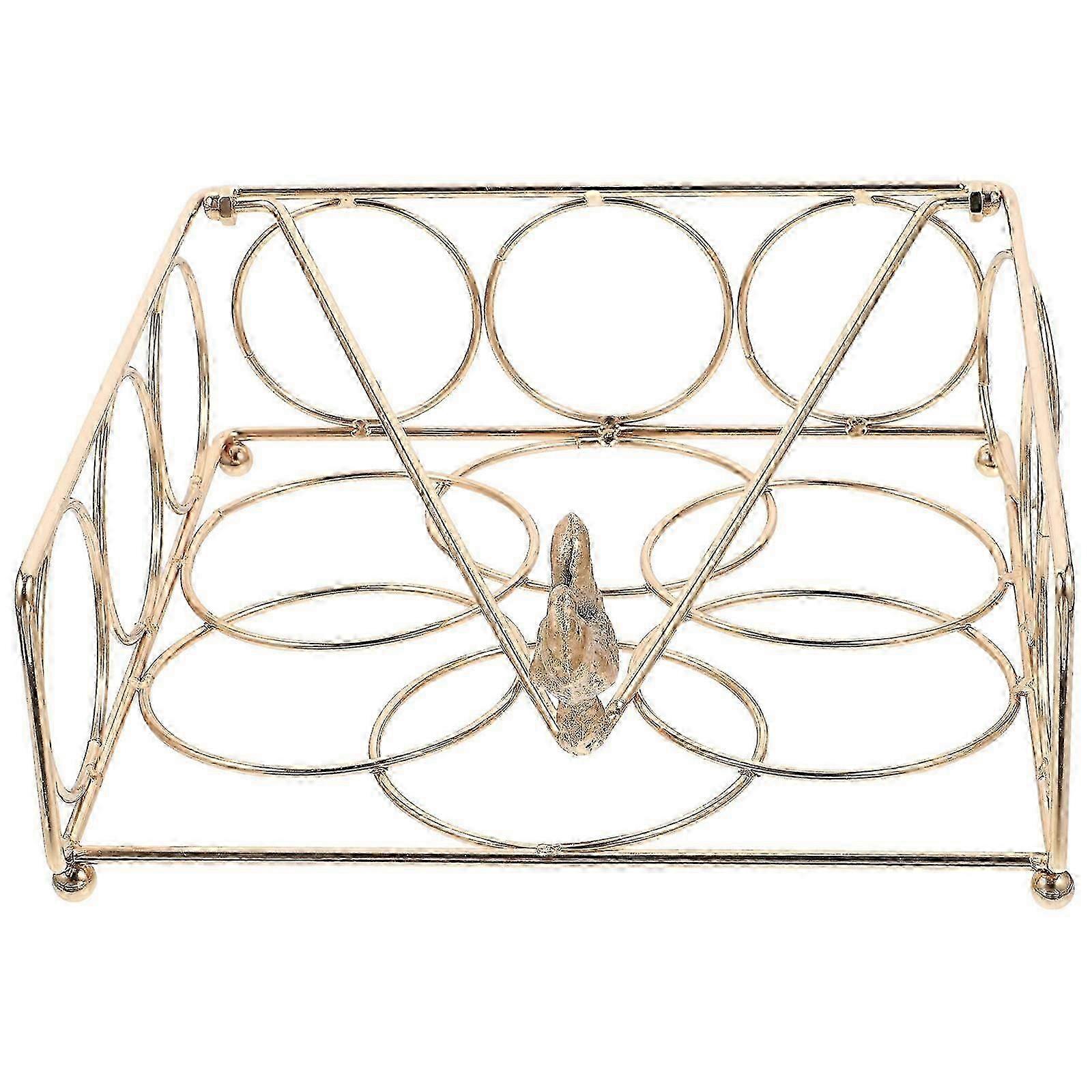 Golden Iron Napkin Holder for Table, Kitchen & Dining