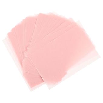 Papier matifiant transparent pour le visage, lot de 2, mouchoirs roses pour le soin du visage