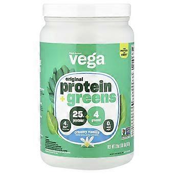Vega, Plant-Based Protein + Greens, Creamy Vanilla, 1 lb 6 oz (624 g)