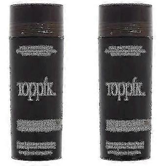 2er Pack Toppik Haarbaufasern dunkelbraun 27,5 g / 0,97 oz Haarpflege