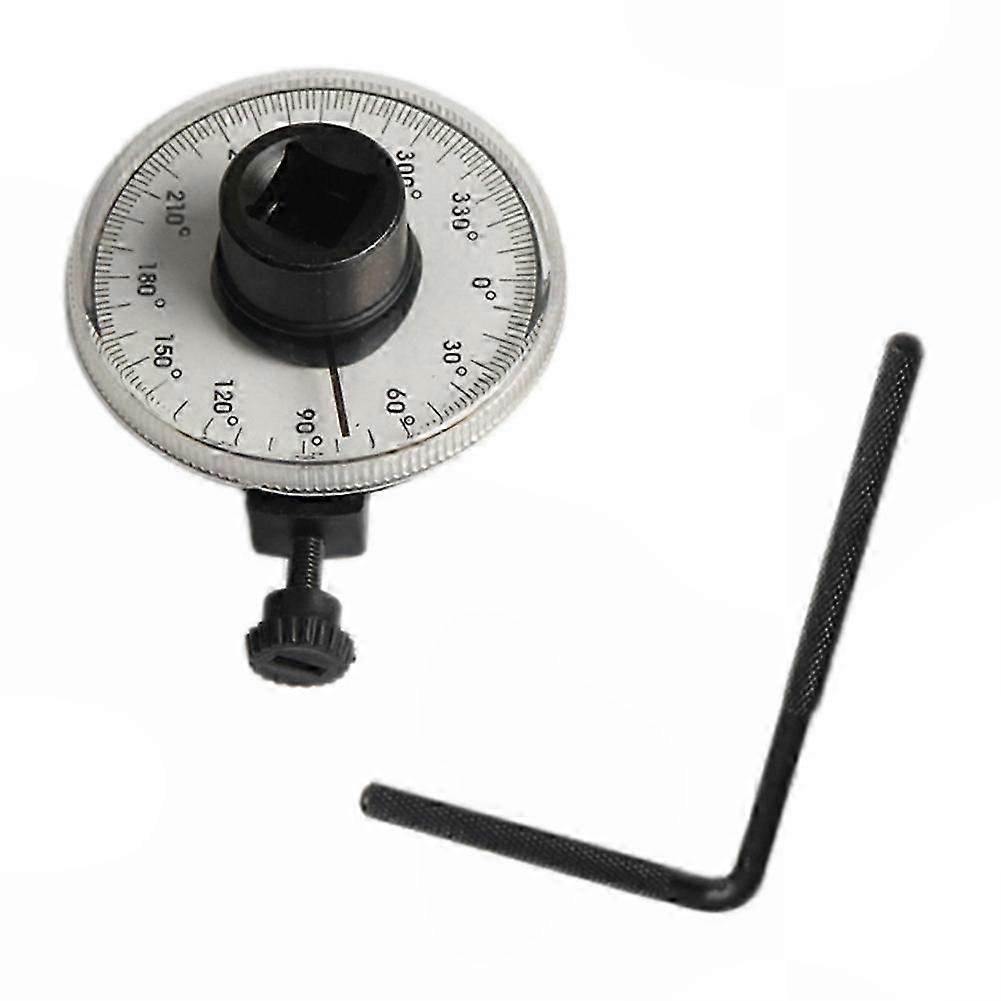 1/2 Inch Drive Dial Torque Angle Indicator Featuring Quick-Lock Brackets