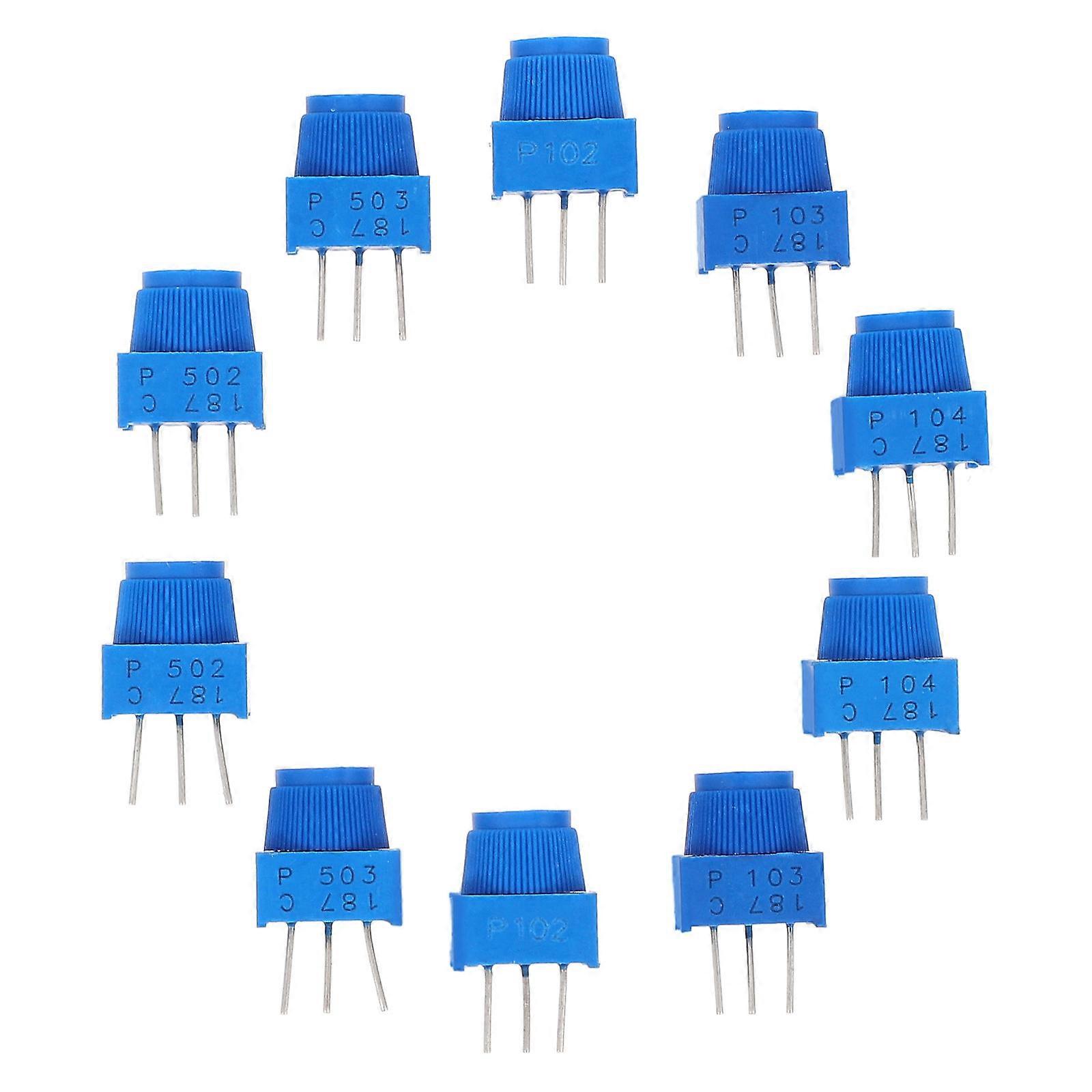 10pcs Trimmer Potentiometer Widerstände Trimmer Potentiometer Sortiment Kit