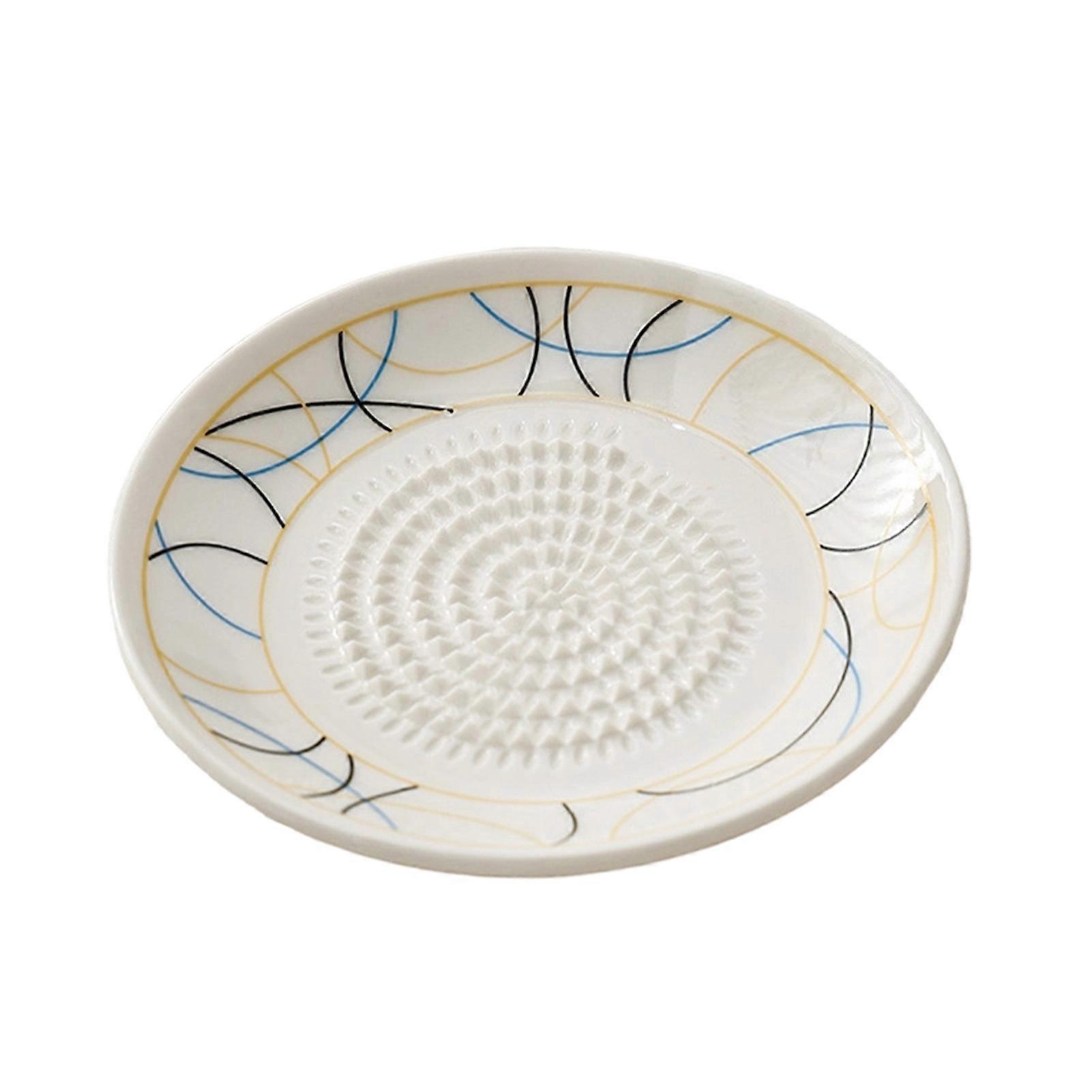 Multi Functional Ceramic Garlic Plate for Kitchen Tool