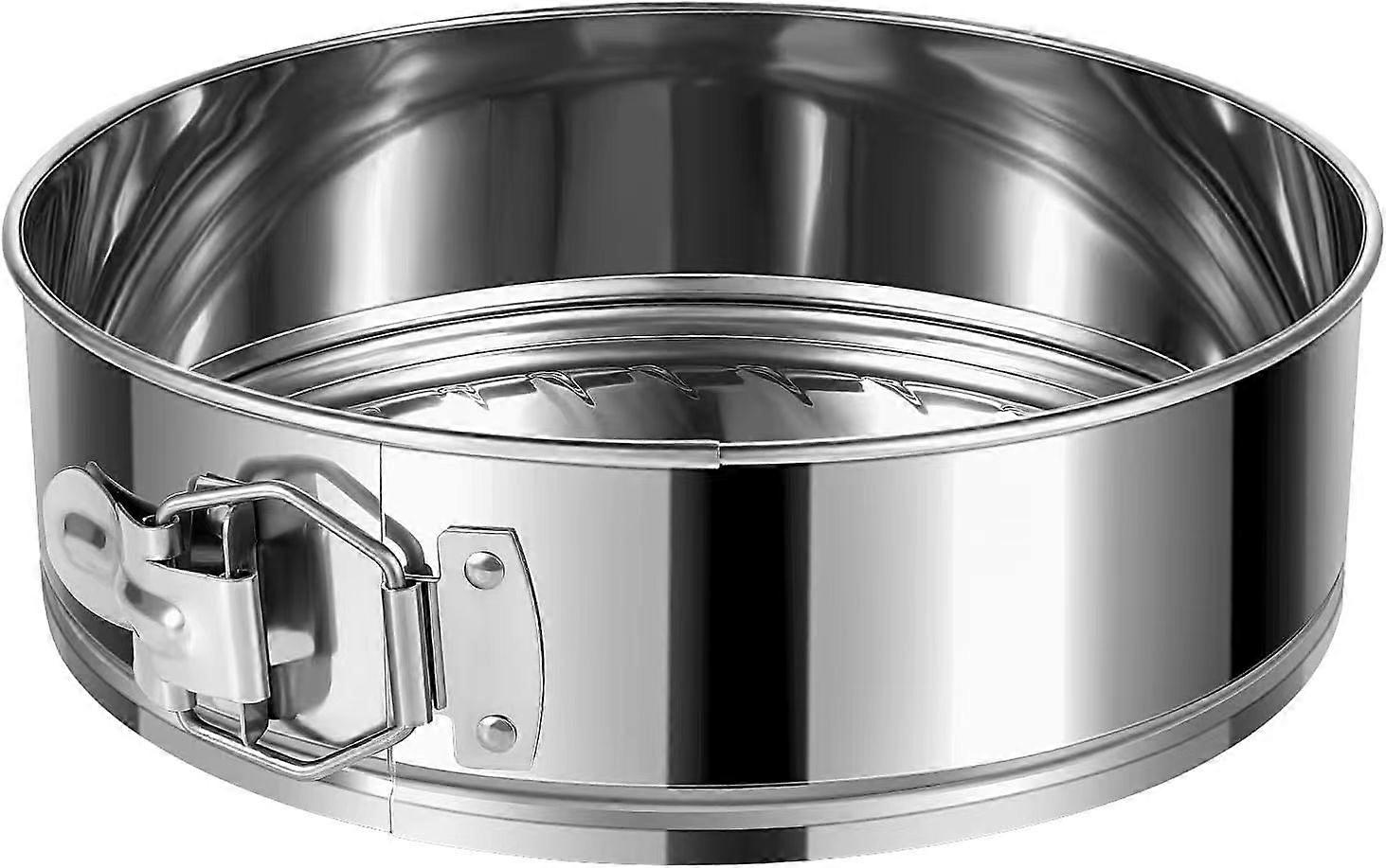 Stainless Steel Springform Baking Pan with Removable Base