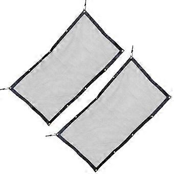 Car Pet Barrier Mesh Cover for Driving Safety with 4Pcs Net Divider