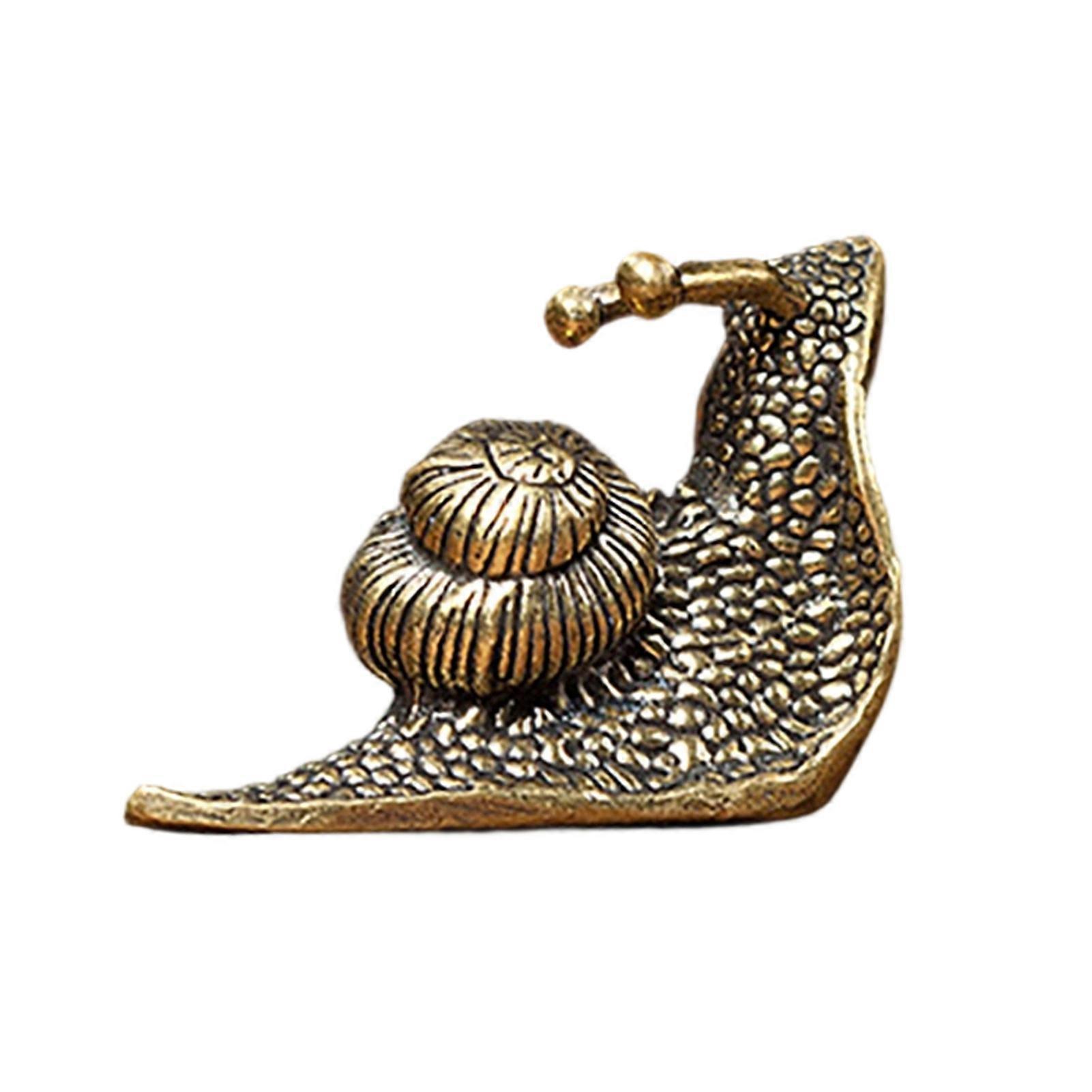 Snail Statue - Bronze & Durable - for Tea Table & Garden Gift