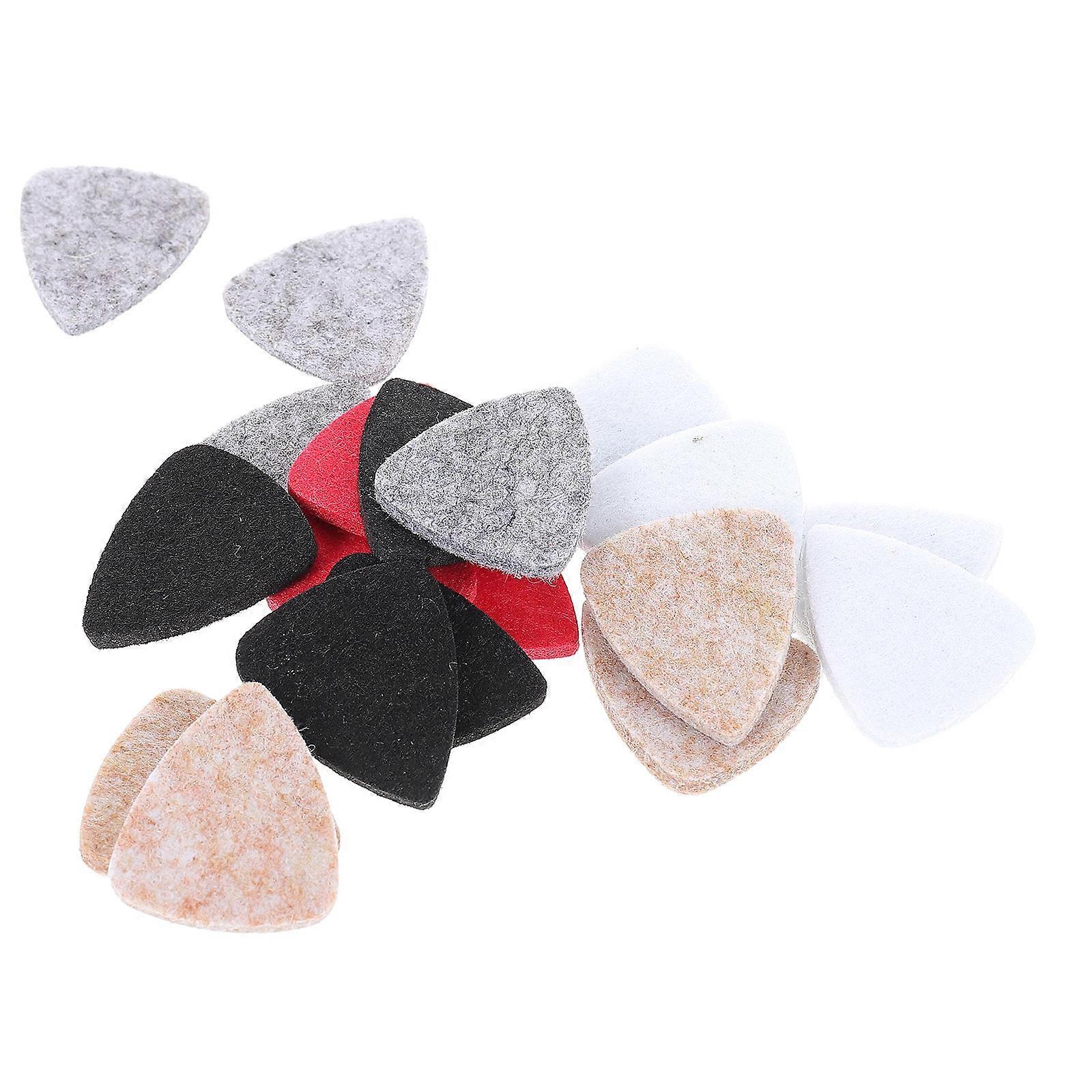 Acoustic Guitar Picks Felt Plectrums for String Instruments 60Pcs