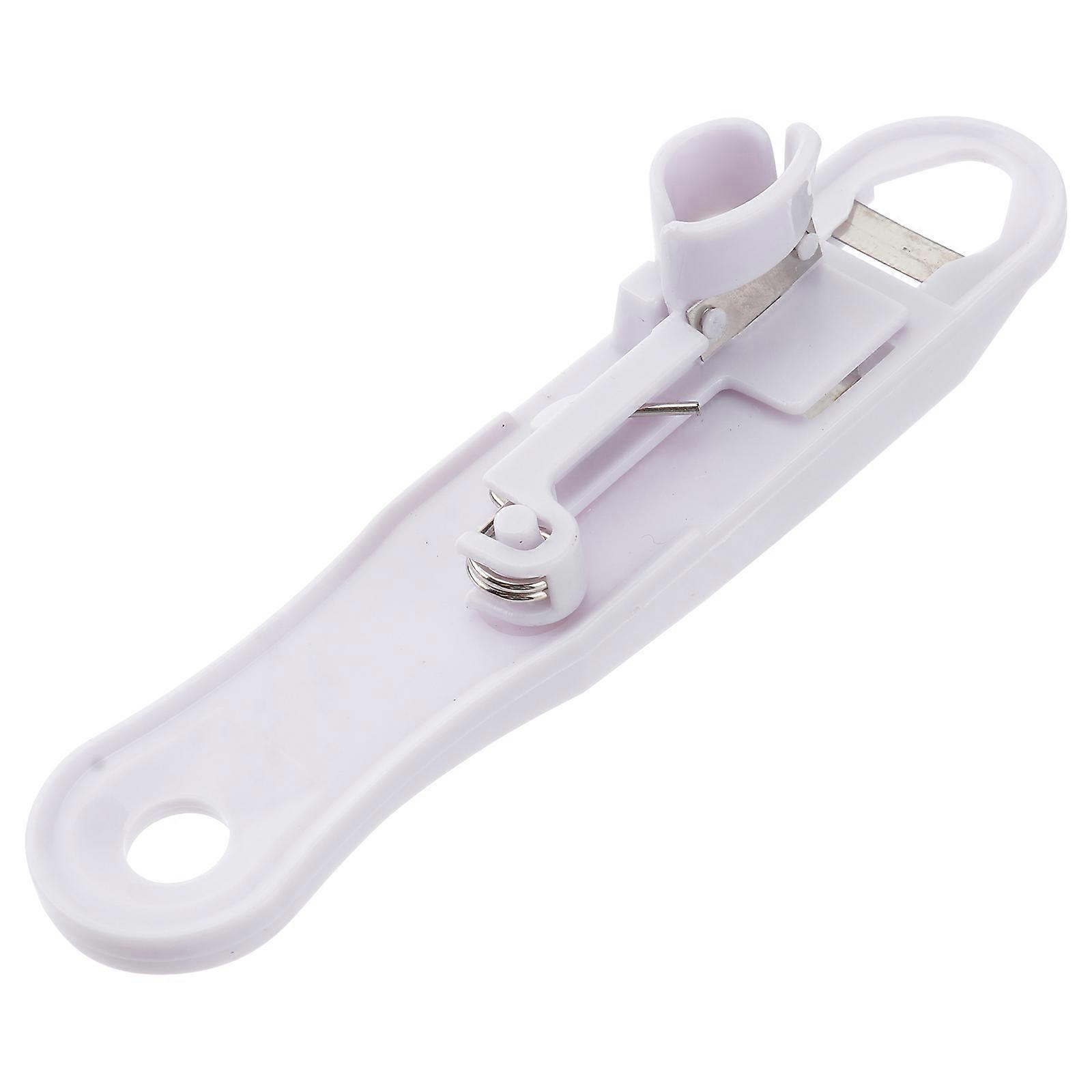 1pc Multifunction Portable Bean Slicer Kitchen Stem Remover for Home (White)