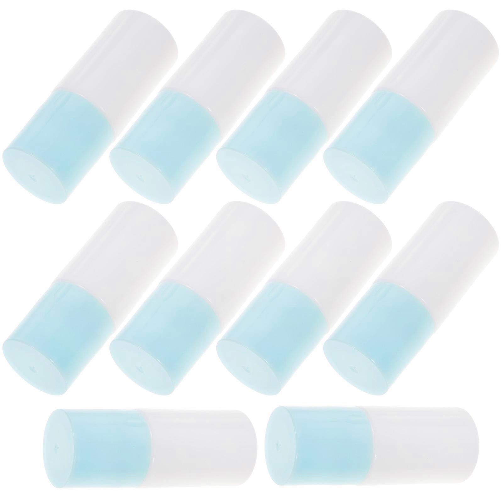 Flat Bottles Sponge Head Liquid Bottle for Storage 10Pcs