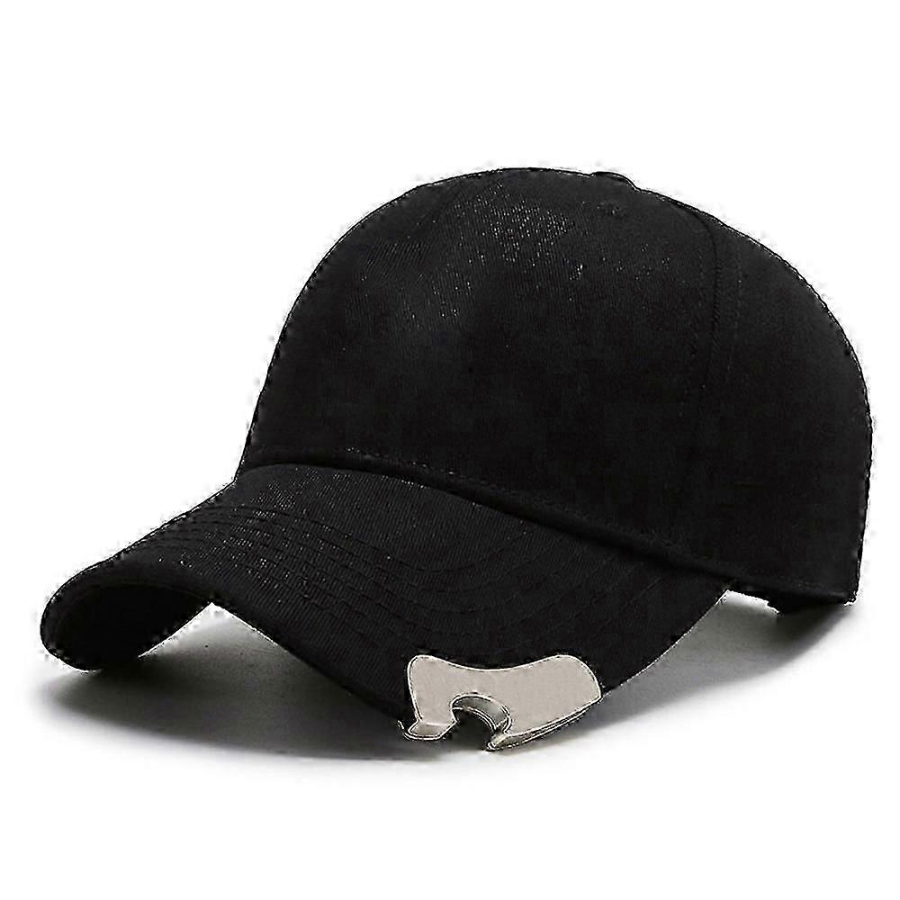 Gorra de béisbol abrebotellas negra