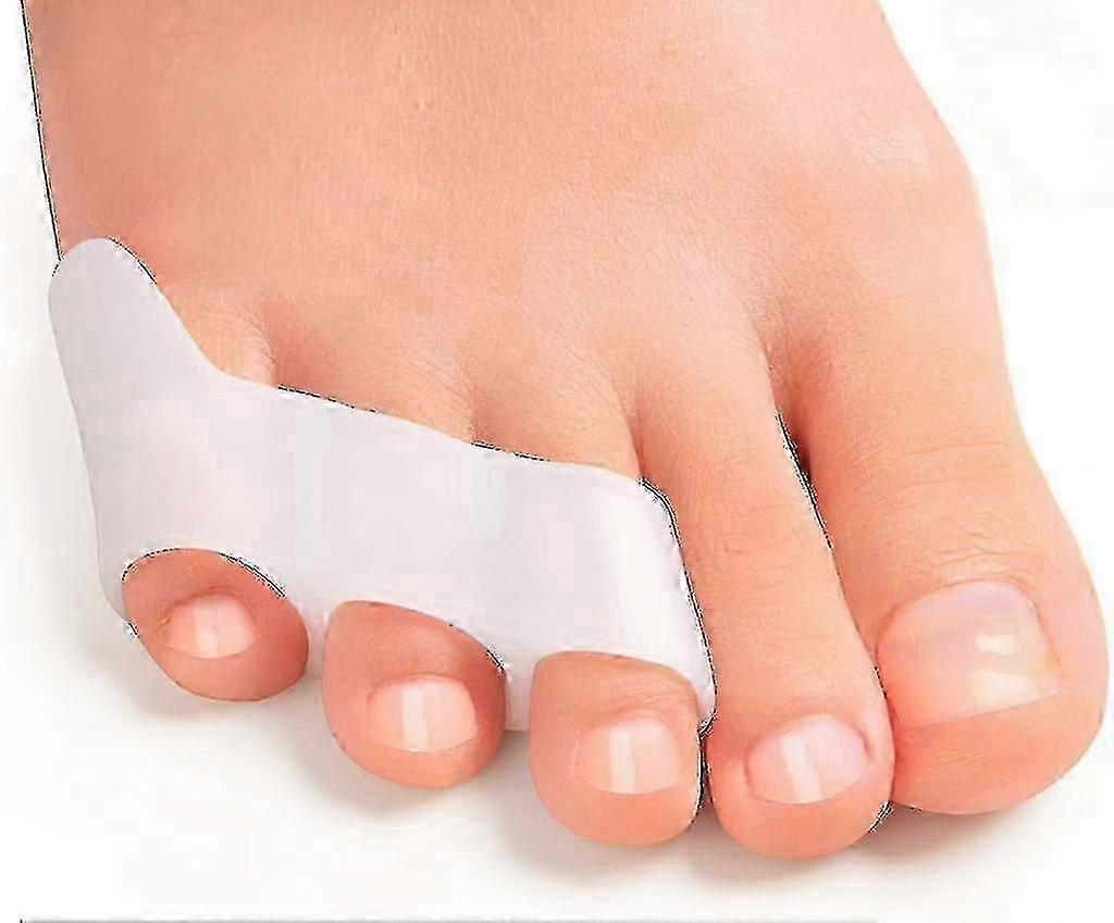8 Pieces Silicone Toe Spreader Extensor compatible with Small Toe Protection Overlapping Toes