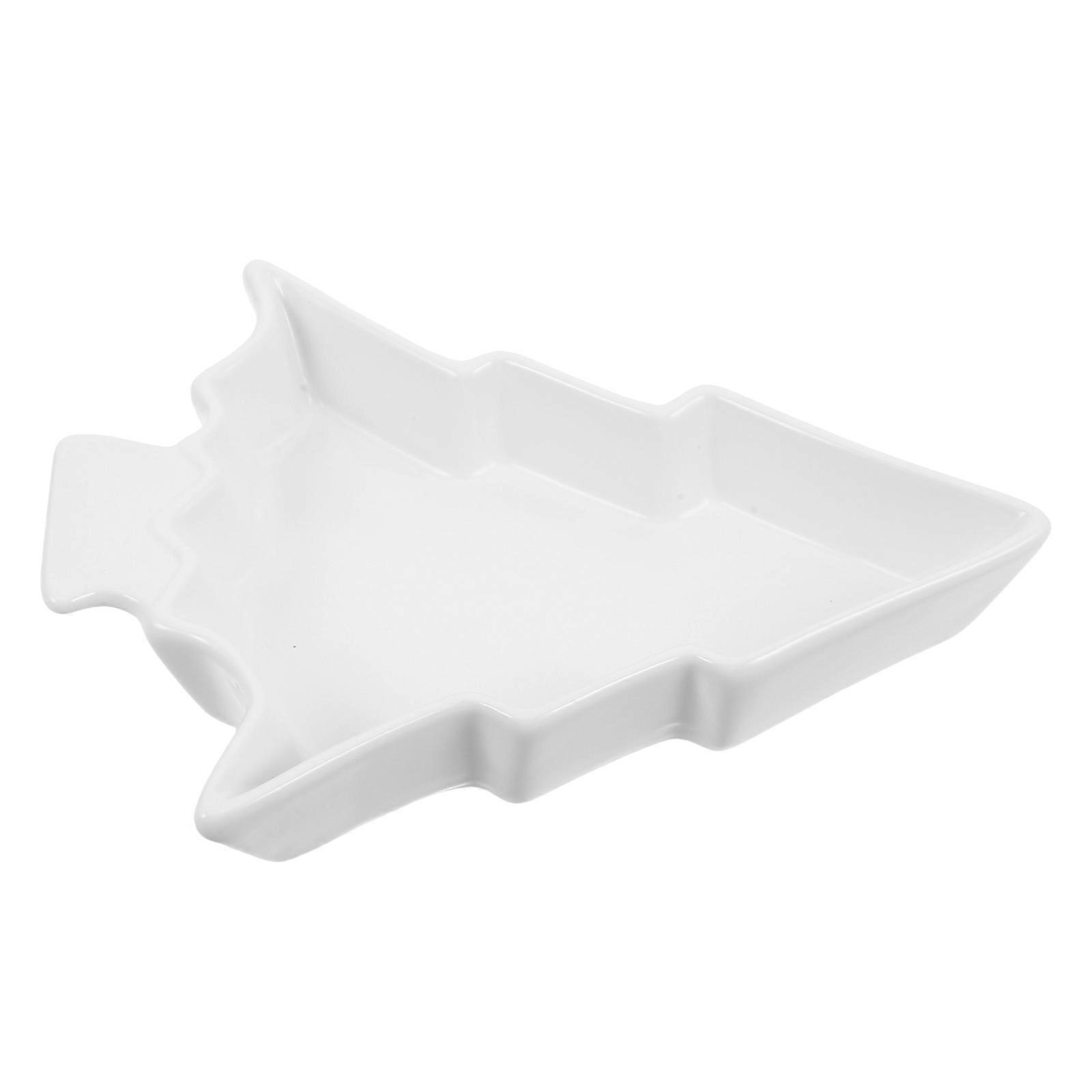 Christmas Tree Platter Ceramic Serving Tray for Appetizers