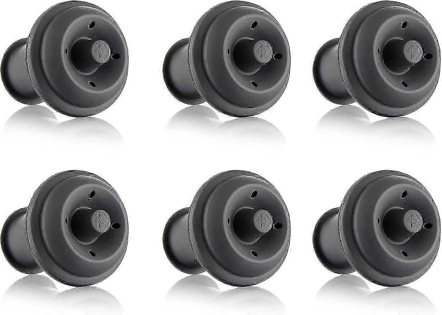 6 Pcs - Caps For Vacuum Pump - Gray
