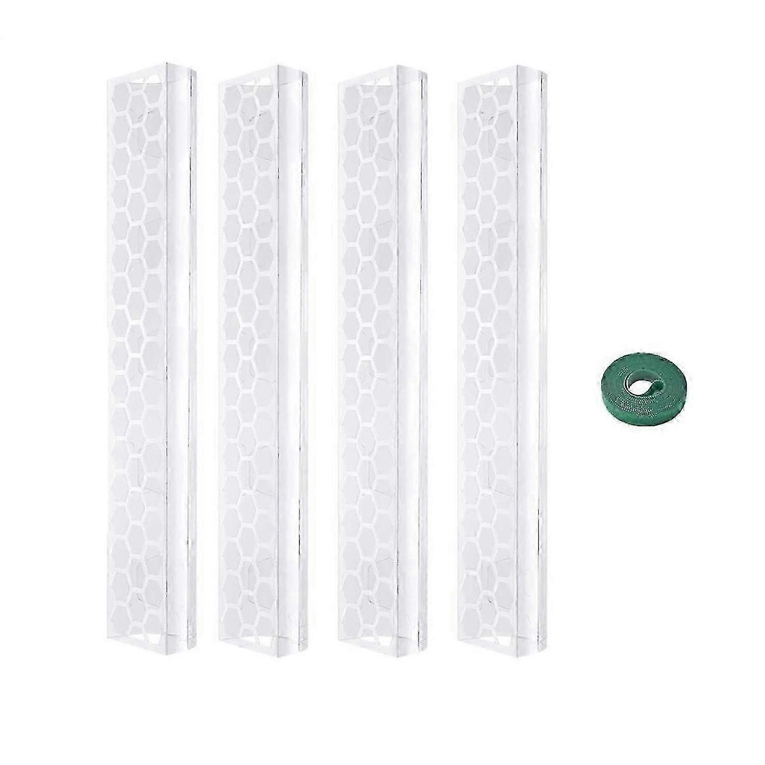 4 Pcs 17" Plastic Moss Pole for Monstera, Stackable Climbing Plant Support