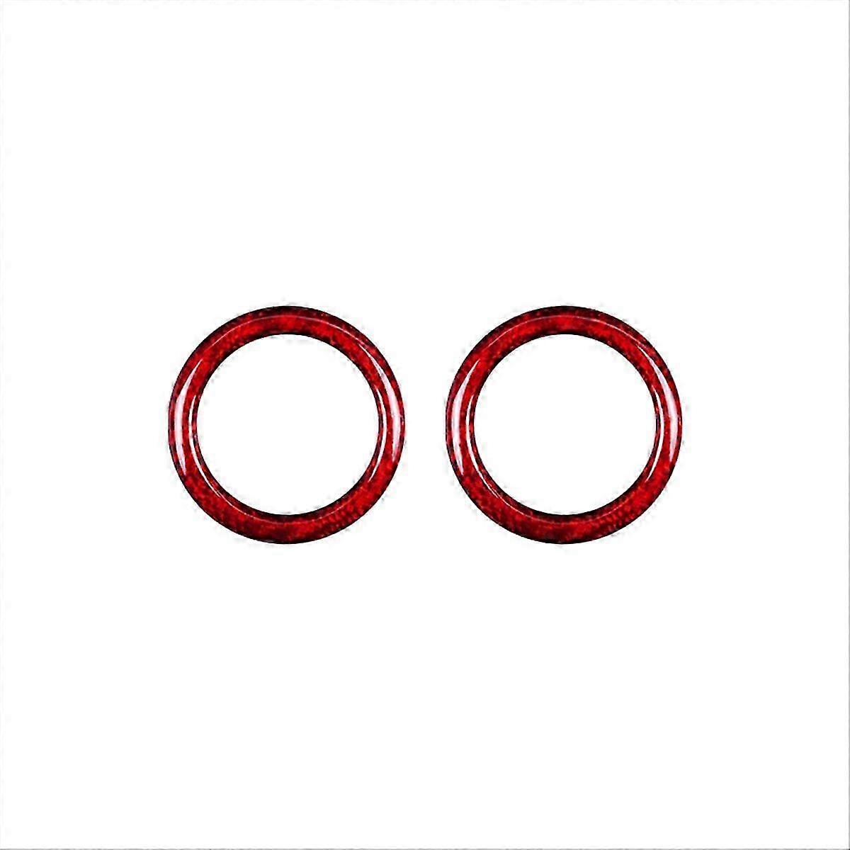 Real Hard Carbon Fiber Car Shift Panel Ring Sticker compatible with
