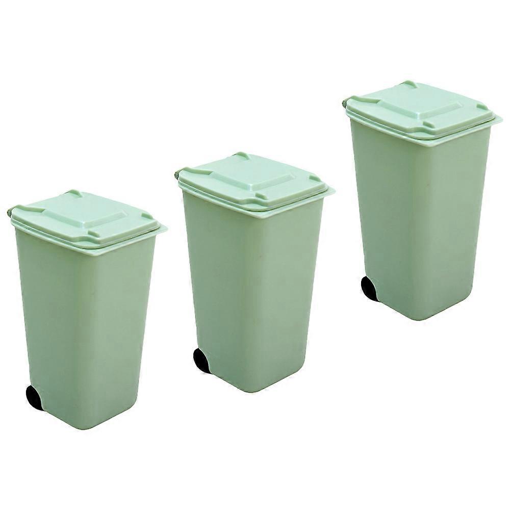 Tabletop Trash Can Mini for Desktop Use 6Pcs Multi-Function Waste Can