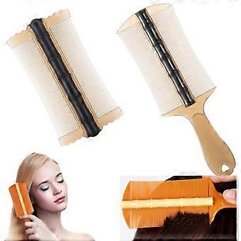 2Pcs Fine Tooth Dandruff Hair Comb, Flea Lice Comb Double Sided Fine Tooth Bamboo Comb for Removing Fleas, Lice, Dandruff and Tangled Hair