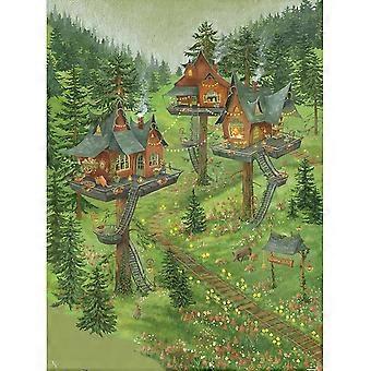 Jigsaw Puzzles for Adults Forest Tree Houses Beautiful Puzzle for VRE423