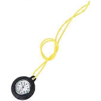 Relógio de bolso portátil para enfermeira, em silicone, para uso diário, com função de pendurar na cadeira. 1 unidade.