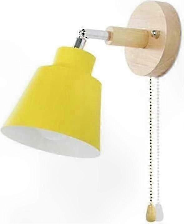 E27 Pull Cord Wall Lights compatible with Bedroom with Switch