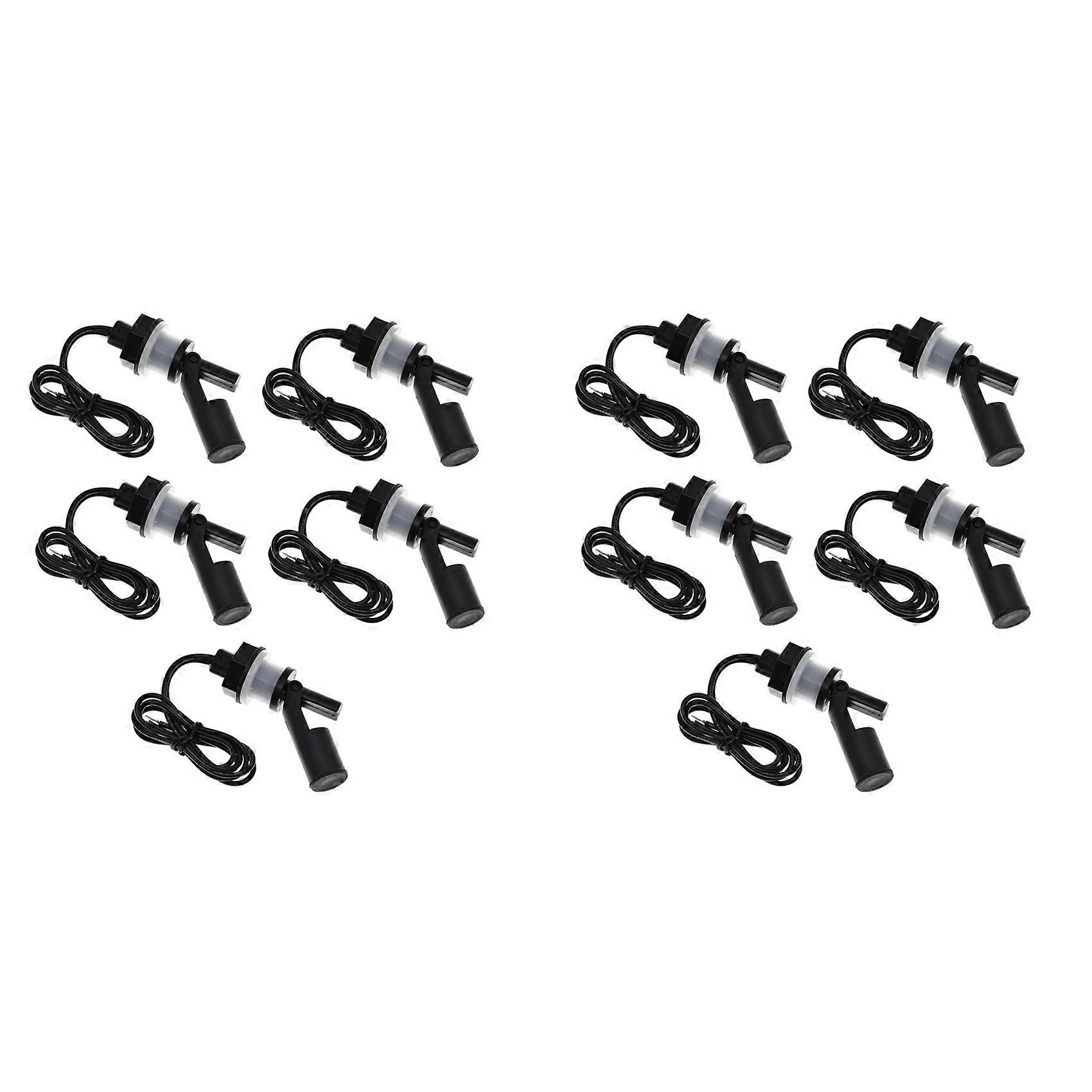 10Pcs Water Level Sensor Switch Horizontal Tank Pool Liquid Level Sensors Ball Float Switch Liquid Level Control