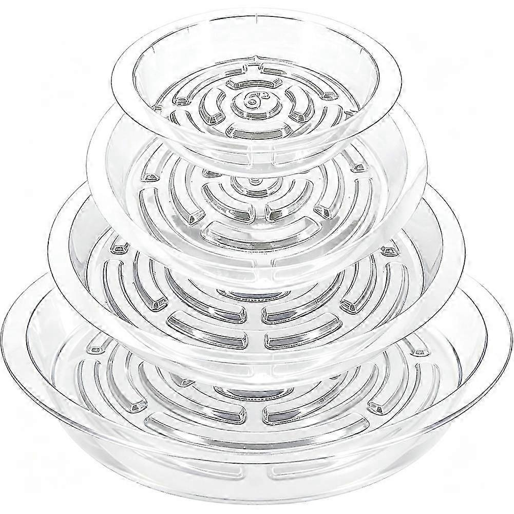 20 sous-coupes transparentes pour plantes (6/8/10/12 pouces) - pour intérieur/extérieur, plateaux pour plantes, bacs de récupération d'eau pour plantes, adaptés aux pots de fleurs.