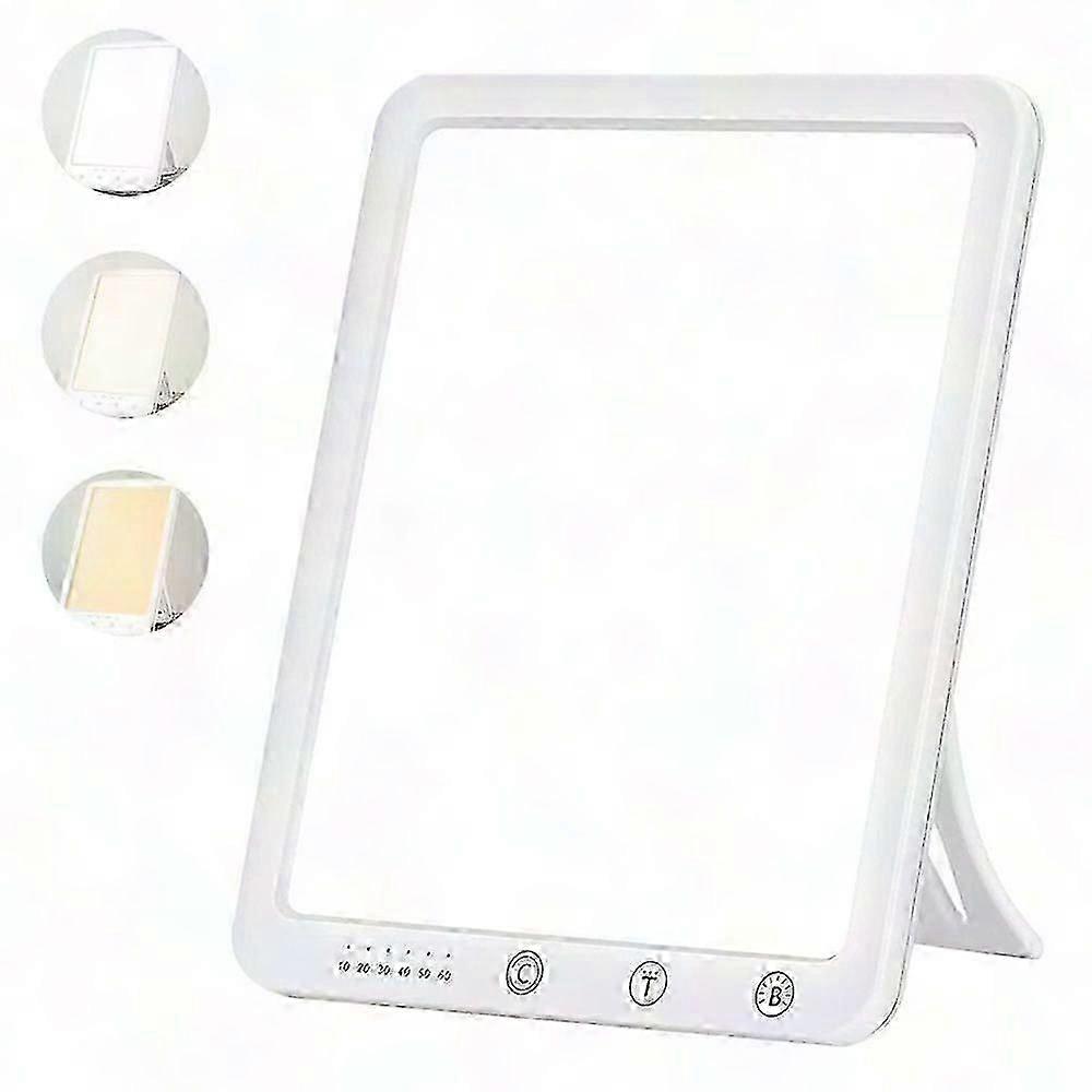 10000 Lux Light Therapy Lamp, Touch Control, Adjustable Brightness & Timer, Large Screen