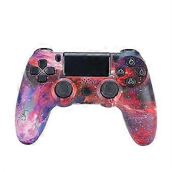 Controller di gioco Bluetooth, doppia vibrazione, touchpad, altoparlante, luce LED, Bluetooth 4.0, compatibile con PS4, impugnatura ergonomica.