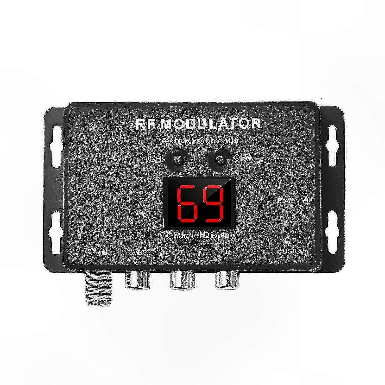 RF Modulator AV to RF Converter Solid, Normal, High-Performance for Daily Use