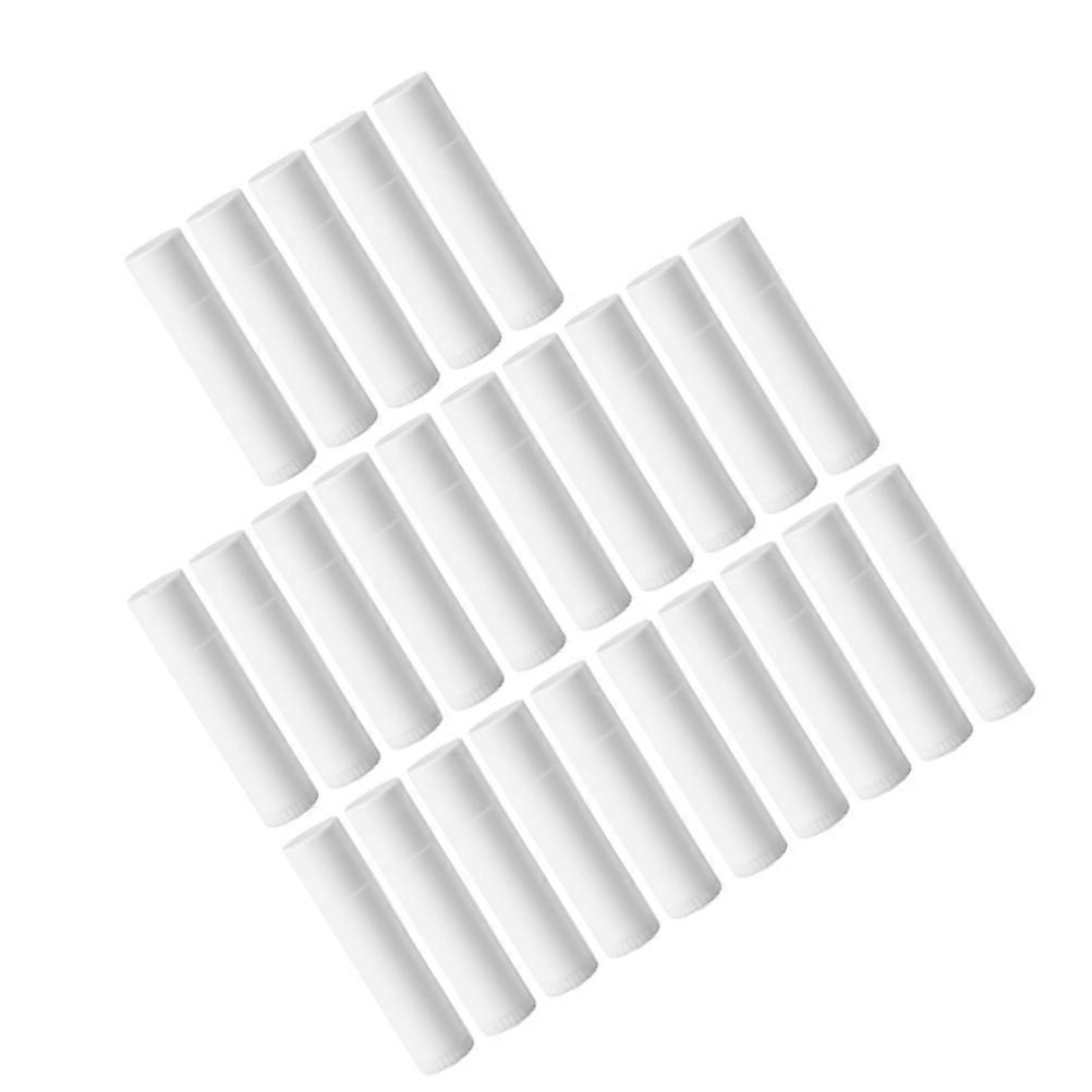 Tubes de pommade à lèvres blancs pour usage personnel - 30 boîtes de rangement vides en plastique