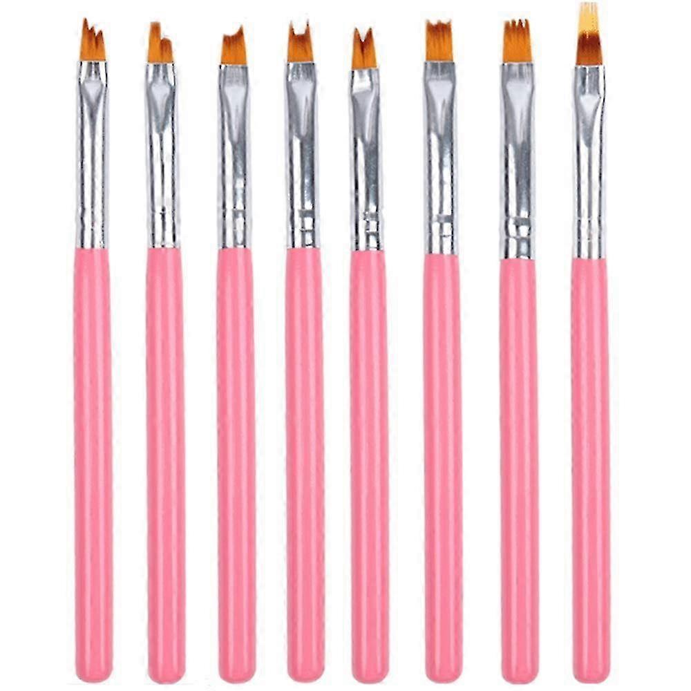 8-Piece Nail Design Brush Set