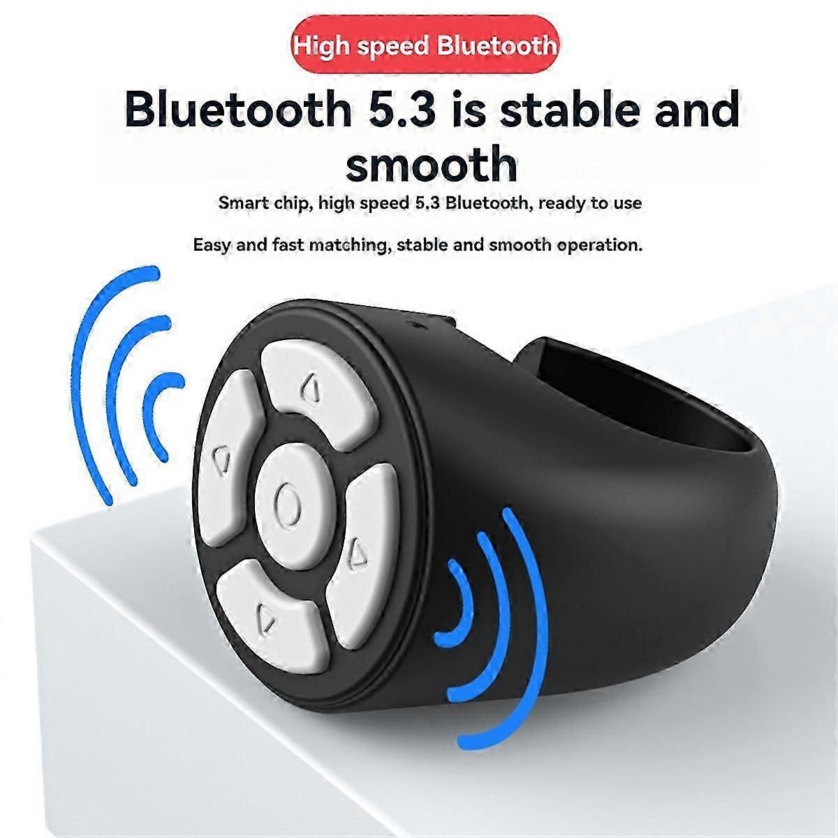Bluetooth Remote Control for Tablets & Phones Camera Controller Self Timer Social Media Page Turner