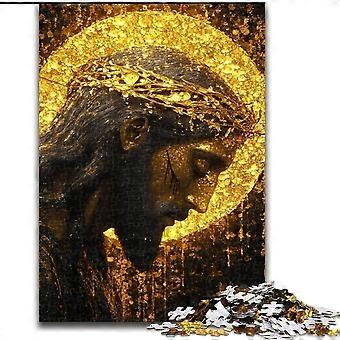 Puzzles for Adults Golden Jesus for Teenagers,Brain Intelligence Challenge Addictive Toys for Home Decoration UE029