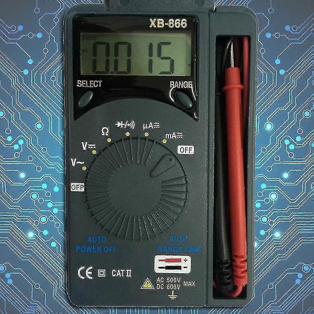 Auto Range Tester Lcd Mini Auto Range Ac/dc Digital Multimeter Voltmeter.