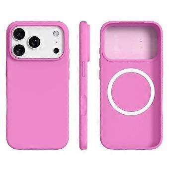 MagSafe Compatible Ultra Thin Liquid Silicone Case compatible with 17 Pro - Rose Pink