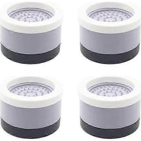 Set of 4 sturdy, round bed risers. Adjustable height. For tables, chairs and sofas.