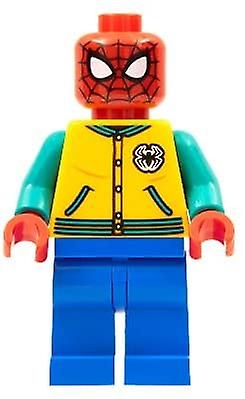乐高漫威超级英雄蜘蛛侠橙色字母夹克小人仔，来自 76196