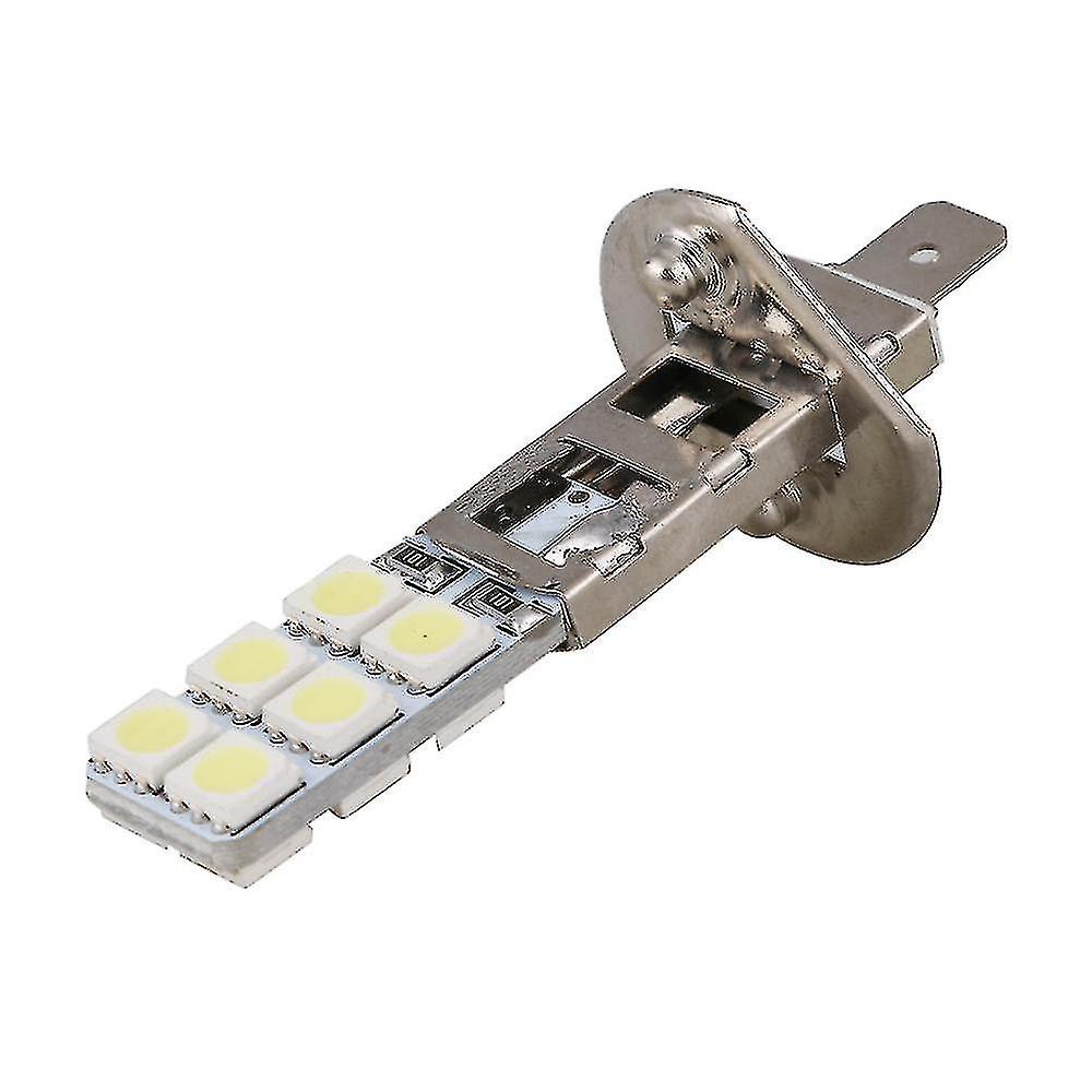 2x H1 12-led Replacement Headlight/fog Light Bulbs Bright White 5050 Thin Flat