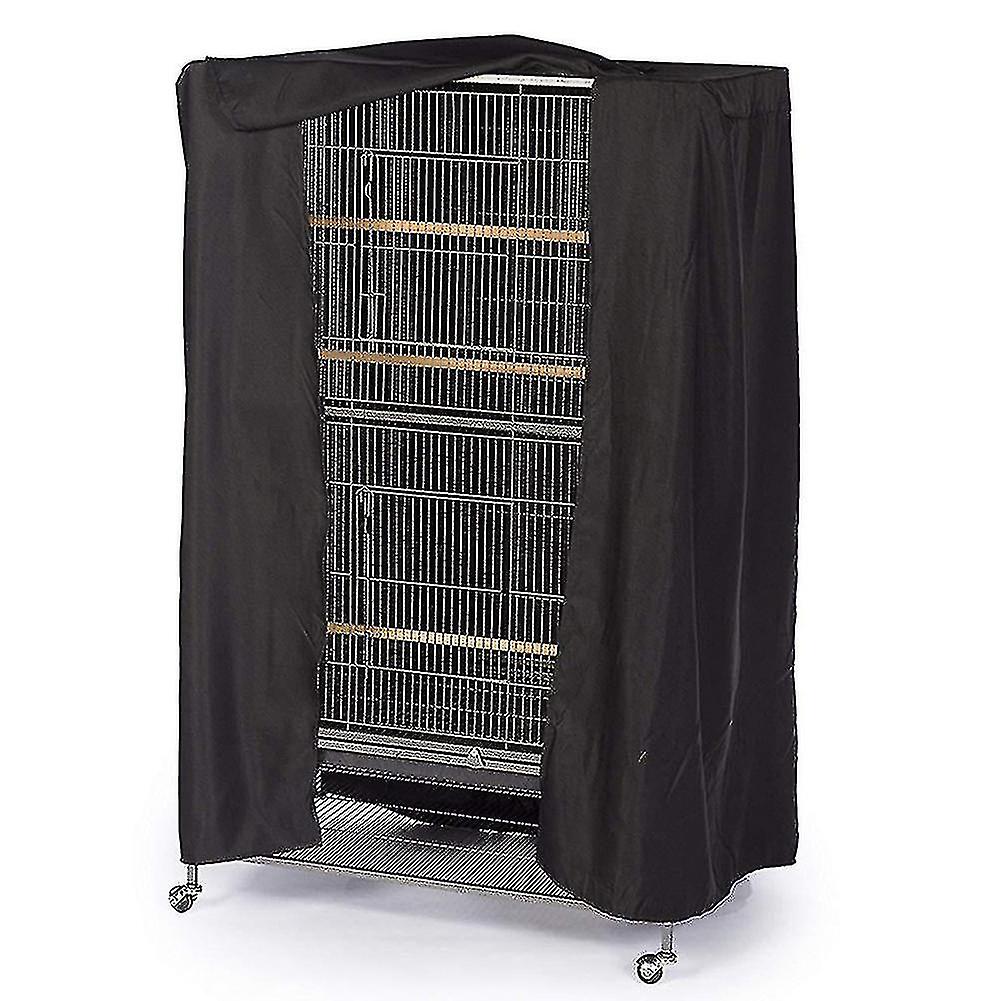 Large Birds Cage Cover Durable Lightweight Solid Parrots Sleep Helper Cover Black